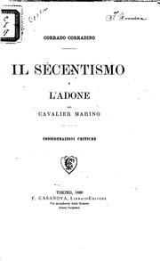 Cover of: Il secentismo e l'Adone del Cavalier Marino: considerazioni critiche