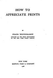 Cover of: How to Appreciate Prints