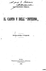 Cover of: Il canto V dell' "Inferno".