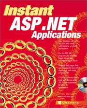 Cover of: Instant ASP.NET Applications(with CD) by Greg Buczek