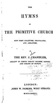 Cover of: The Hymns of the Primitive Church