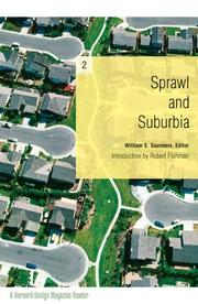 Cover of: Sprawl and Suburbia: A Harvard Design Magazine Reader (Harvard Design Magazine)