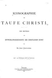 Cover of: Iconographie der Taufe Christi