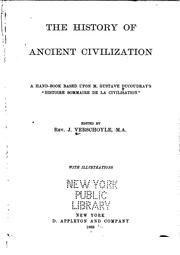 Cover of: The History of Ancient Civilization: A Handbook