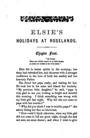 Cover of: Holidays at Roselands, by Martha Farquharson