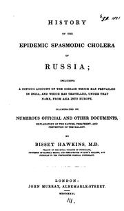 Cover of: History of the Epidemic Spasmodic Cholera of Russia;