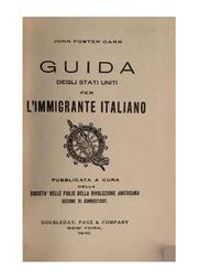 Cover of: Guida degli Stati Uniti per l'immigrante italiano