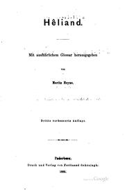Cover of: Hêliand: Mit ausführlichem Glossar