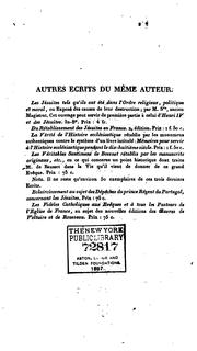 Cover of: Henri IV et les Jésuites on a joint a cet ecrit une dissertation sur la Foi qui est due au ...