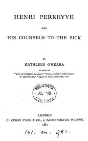 Cover of: Henri Perreyve and his Counsels to the sick
