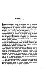 Heerwesen und Infanteriedienst des deutschen Reichsheeres by August von Witzleben