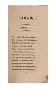 Cover of: Izram, a Mexican Tale;: And Other Poems.