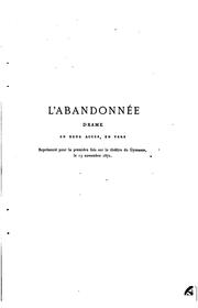 Cover of: L'abandonnée: drame by François Coppée