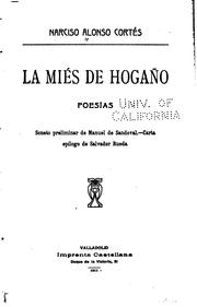 Cover of: La miés de hogaño: : poesías