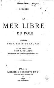 Cover of: La mer libre du pole