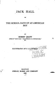 Cover of: Jack Hall: Or the School Days of an American Boy