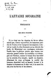 Cover of: L'affaire Sougraine by Pamphile Lemay