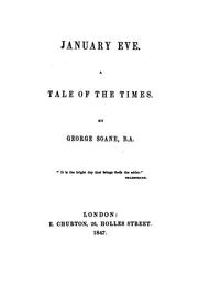 Cover of: January eve by George Soane