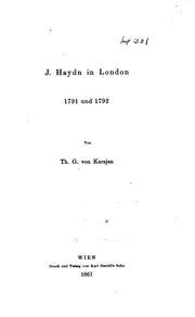 J. Haydn in London 1791 und 1792 by Theodor Georg von Karajan