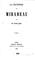 Cover of: La jeunesse de Mirabeau