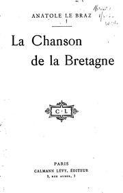 Cover of: La chanson de la Bretagne
