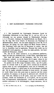 Cover of: Klankleer der Limburgsche sermoenen. ...