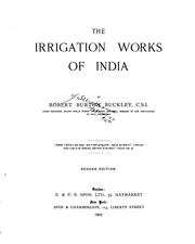 Cover of: The Irrigation Works of India