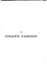 Cover of: La conquête d'Albigeois