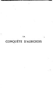 Cover of: La conquête d'Albigeois by Ernest Roschach