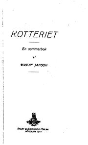 Cover of: Kotteriet: en sommarbok