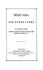 Cover of: Irish Girl: And Other Poems