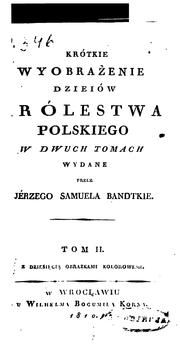 Cover of: Krótkie wyobrażenie dzieiów Królestwa Polskiego