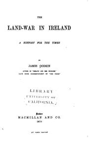 Cover of: The Land-war in Ireland: A History for the Times