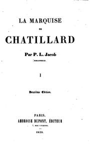 Cover of: La marquise de Chatillard