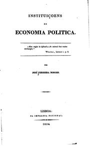 Cover of: Instituiçoes de economia politica