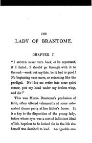 Cover of: The lady of Brantome