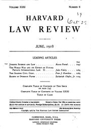 Cover of: Juristic Science and Law