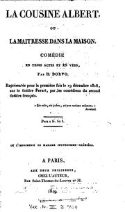 Cover of: La cousine Albert, ou La maîtresse dans la maison, comédie