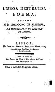 Cover of: Lisboa destruida; poema. by Theodoro de Almeida
