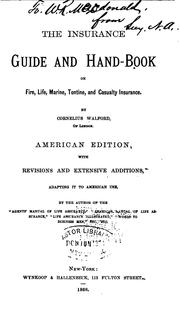 Cover of: The Insurance Guide and Handbook on Fire, Life, Marine, Tontine, and Casualty Insurance