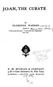 Cover of: Joan: The Curate by Florence Warden, Florence Warden