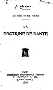Cover of: La doctrine de Dante