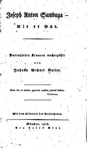 Cover of: Joseph Anton Sambuga- wie er war