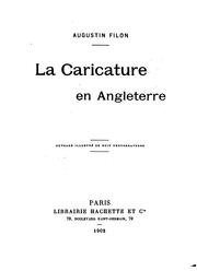 Cover of: La caricature en Angleterre