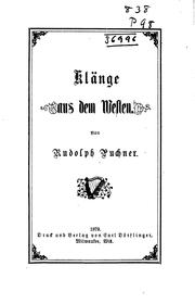 Cover of: Klänge aus dem Westen