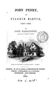Cover of: John Penry, the pilgrim martyr