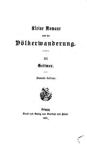 Cover of: Kleine Romane aus der Völkerwanderung