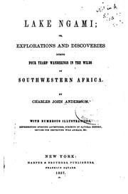 Cover of: Lake Ngami: Or, Explorations and Discoveries During Four Years' Wanderings ... by Charles John Andersson
