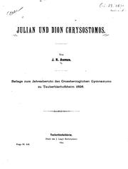Julian und Dion Chrysostomos by Johann Rudolf Asmus