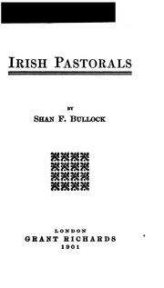 Cover of: Irish Pastorals by Shan F. Bullock